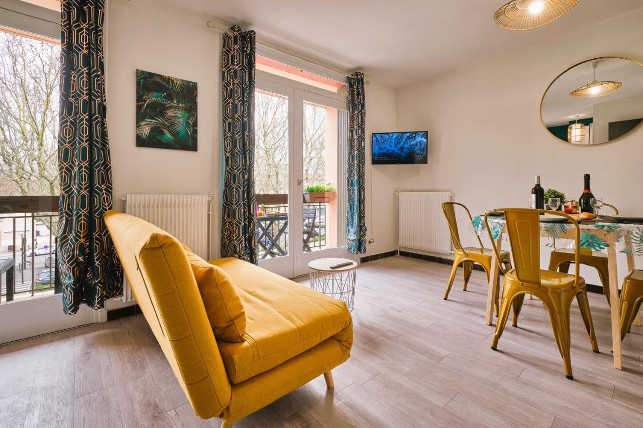 Tout Confort ! Climatisation, Centre-Ville, Parking, Terrasse, Wifi, Netflix Carcassonne Buitenkant foto